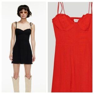 Aritzia Black and Red Mini Dresses